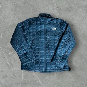 The North Face Jacket Men’s Small Blue Thermoball Eco Quilted Puffer Winter Coat